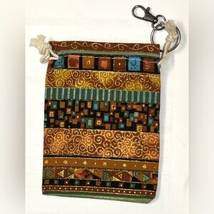 Drawstring Bag with Clip Key ring